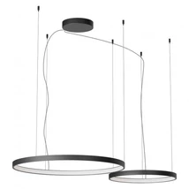 REDO ORION függeszték, fém, fekete, LED, 2700K-3000K-4000K, 98W, 6148lm - 01-3881