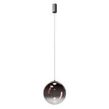 REDO IRIDES függeszték, fém, üveg, fekete, kávé, LED, 3000K, 12W, 871lm - 01-3970