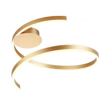 REDO SCROLL mennyezetlámpa, fém, bronz, LED, 3000K-4000K-6000K, 38W, 1910lm - 01-4011