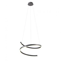 REDO SCROLL függeszték, fém, fekete, LED, 3000K-4000K-6000K, 38W, 1910lm - 01-4015