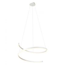 REDO SCROLL függeszték, fém, fehér, LED, 3000K-4000K-6000K, 46W, 2182lm - 01-4016