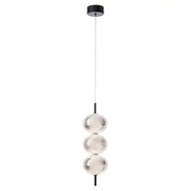 Redo VENTURA függeszték fém, akril, fekete, áttetsző, LED, 20W, 1921lm, 3000K - 01-4025