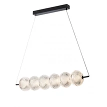 Redo VENTURA függeszték fém, akril, fekete, áttetsző, LED, 36W, 3611lm, 3000K - 01-4026