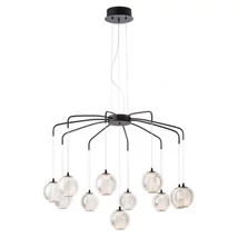 Redo GIANET függeszték fém, akril, fekete, áttetsző, LED, 42W, 3663lm, 3000K - 01-4042