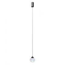 REDO IRIDES függeszték, fém, üveg, fekete, áttetsző, LED, 2700K, 3W, 199lm - 01-4080