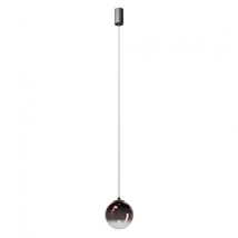 REDO IRIDES függeszték, fém, üveg, fekete, kávé, LED, 2700K, 5W, 332lm - 01-4096