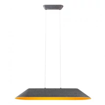 REDO AKIRA függeszték, fém, műanyag, szürke, sárga, LED, 2700K, 23.5W, 1686lm - 01-4107