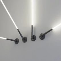 REDO FREEDOM 360 lineáris világítási rendszer, fém, szövet, fekete, fehér, LED, 3000K, 90W, 3300lm, IP65 - 01-4173