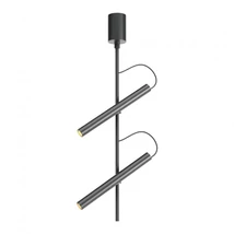 REDO PRAXI mennyezetlámpa, fém, fekete, LED, 2700K, 14.6W, 707lm - 01-4267