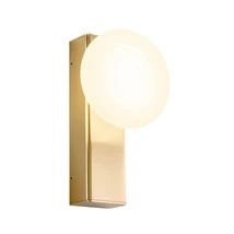 Redo OVUM fali lámpa fém, üveg, sárgaréz, fehér, LED, 5W, 555lm, 3000K-4000K, IP44 - 01-4304