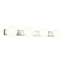 Redo OVUM fali lámpa fém, üveg, króm, fehér, LED, 4x5W, 1850lm, 3000K-4000K, IP44 - 01-4309