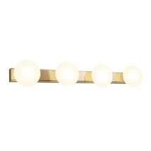 Redo OVUM fali lámpa fém, üveg, sárgaréz, fehér, LED, 4x5W, 1850lm, 3000K-4000K, IP44 - 01-4310