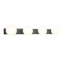 Redo OVUM fali lámpa fém, üveg, fekete, fehér, LED, 4x5W, 1850lm, 3000K-4000K, IP44 - 01-4311