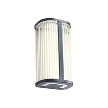 Redo RIGO fali lámpa fém, üveg, fekete, áttetsző, LED, 12W, 1050lm, 3000K-4000K, IP44 - 01-4314