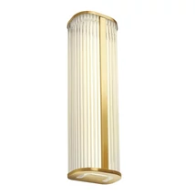 Redo RIGO fali lámpa fém, üveg, sárgaréz, áttetsző, LED, 20W, 1910lm, 3000K-4000K, IP44 - 01-4316