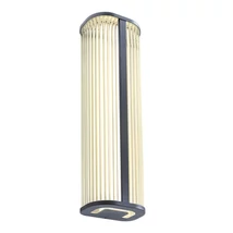 Redo RIGO fali lámpa fém, üveg, fekete, áttetsző, LED, 20W, 1910lm, 3000K-4000K, IP44 - 01-4317