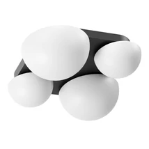 Redo LUMIEN mennyezeti lámpa fém, üveg, fekete, fehér, LED, 26W, 1299lm, 2700K-3000K - 01-4333