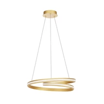 Redo TORSION függeszték fém, arany, LED, 40W, 4168lm, 2700K-3000K-4000K - 01-4361