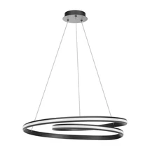 Redo TORSION függeszték fém, fekete, LED, 60W, 5712lm, 2700K-3000K-4000K - 01-4365