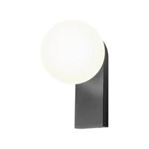 Redo OPALE fali lámpa fém, üveg, fekete, opál, LED, 9.5W, 845lm, 3000K - 01-4379