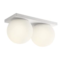 Redo OPALE fali lámpa fém, üveg, fehér, opál, LED, 24W, 2400lm, 2700K, IP44 - 01-4384