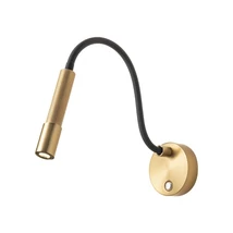 Redo DRILL fali lámpa fém, arany, fekete, LED, 8W, 530lm, 3000K - 01-4444