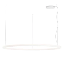 Redo HALLEY függeszték fém, fehér, LED, 80W, 8066lm, 2700K-3000K-4000K, IP40 - 01-4459