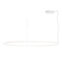 Redo HALLEY függeszték fém, fehér, LED, 100W, 9579lm, 2700K-3000K-4000K, IP40 - 01-4460