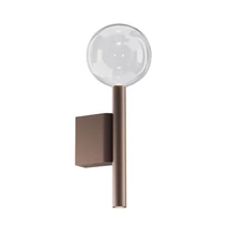 Redo BOLLA fali lámpa fém, üveg, barna, áttetsző, LED, 12W, 1109lm, 2700K-3000K - 01-4547