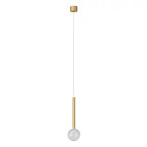 Redo BOLLA függeszték fém, üveg, arany, áttetsző, LED, 8W, 603lm, 2700K-3000K - 01-4549