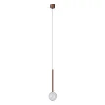 Redo BOLLA függeszték fém, üveg, barna, áttetsző, LED, 8W, 603lm, 2700K-3000K - 01-4550