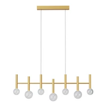 Redo BOLLA függeszték fém, üveg, arany, áttetsző, LED, 32W, 2299lm, 2700K-3000K - 01-4552