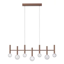 Redo BOLLA függeszték fém, üveg, barna, áttetsző, LED, 32W, 2299lm, 2700K-3000K - 01-4553