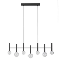 Redo BOLLA függeszték fém, üveg, fekete, áttetsző, LED, 32W, 2299lm, 27000K-3000K - 01-4554