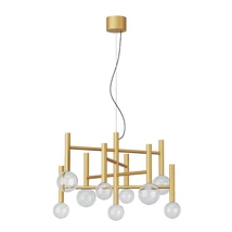 Redo BOLLA függeszték fém, üveg, arany, áttetsző, LED, 42W, 3212lm, 2700K-3000K - 01-4555