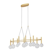 Redo BOLLA függeszték fém, üveg, arany, áttetsző, LED, 44W, 3312lm, 2700K-3000K - 01-4558
