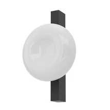 Redo ETHOS fali lámpa fém, üveg, fekete, opál, LED, 9W, 668lm, 2700K-3000K - 01-4562