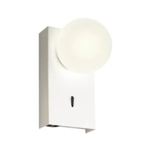Redo NORMA fali lámpa fém, üveg, fehér, opál, LED, 5W, 330lm, 3000K - 01-4656