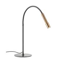 Redo DRILL asztali lámpa fém, bronz, fekete, LED, 8W, 510lm, 3000K - 01-4719