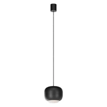 Redo DUBBO függeszték fém, műanyag, fekete, opál, LED, 12W, 1358lm, 2700K-3000K-4000K - 01-4789