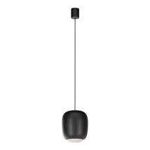 Redo DUBBO függeszték fém, műanyag, fekete, opál, LED, 12W, 1358lm, 2700K-3000K-4000K - 01-4793