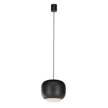 Redo DUBBO függeszték fém, műanyag, fekete, opál, LED, 21W, 2372lm, 2700K-3000K-4000K - 01-4797