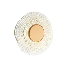 Redo REEF fali lámpa fém, üveg, arany, áttetsző, LED, 6W, 360lm, 3500K - 05-967