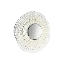 Redo REEF fali lámpa fém, üveg, króm, áttetsző, LED, 6W, 420lm, 3000K - 05-968