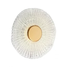 Redo REEF fali lámpa fém, üveg, arany, áttetsző, LED, 6W, 360lm, 3500K - 05-969