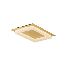 Redo PERIMETRO mennyezeti lámpa fém, akril, arany, fehér, LED, 36W, 2155lm, 3000K-4000K-6500K - 05-975