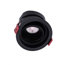 Redo MT beépíthető szpot fém, műanyag, fekete, LED, 12W, 860lm, 3000K - 70411