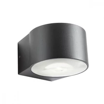 Redo LOG kültéri fali lámpa fém, üveg, szürke, áttetsző, LED, 3000K, 12W, 1140lm, IP65 - 90063