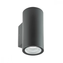 Redo RAM kültéri fali lámpa fém, üveg, szürke, áttetsző, LED, 3000K, 6W, 540lm, IP65 - 90079