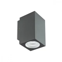 Redo QUAD kültéri fali lámpa fém, üveg, szürke, áttetsző, LED, 3000K, 3W, 280lm, IP65 - 90085